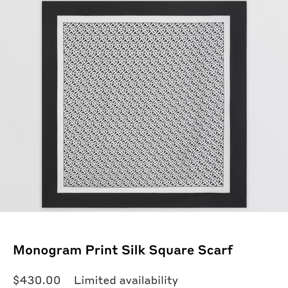Burbery Silk Scarf